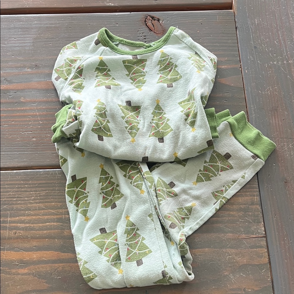 Green Christmas Tree Kids Pajamas